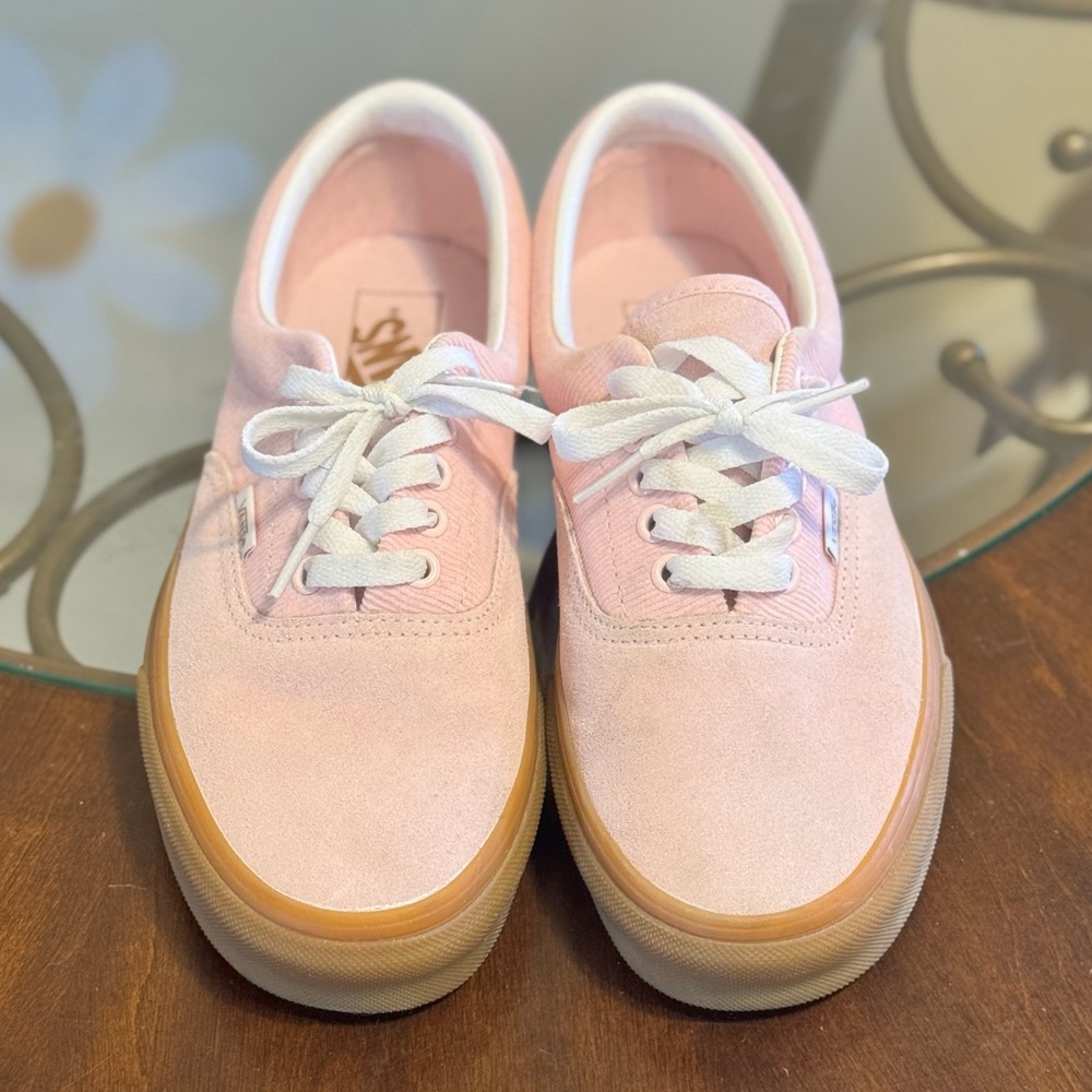 Pink Corduroy Vans